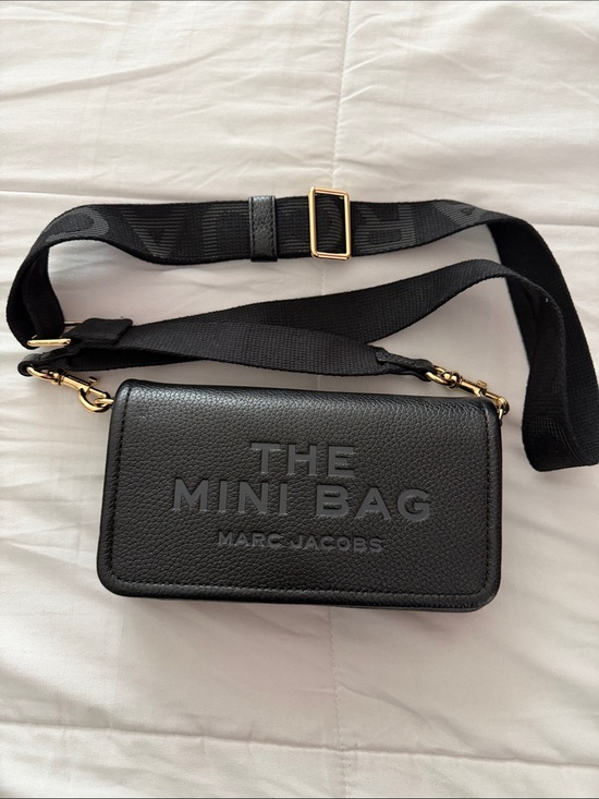 Marc Jacobs Handbags - Marc Jacobs Black Mini Bag with Gold Hardware